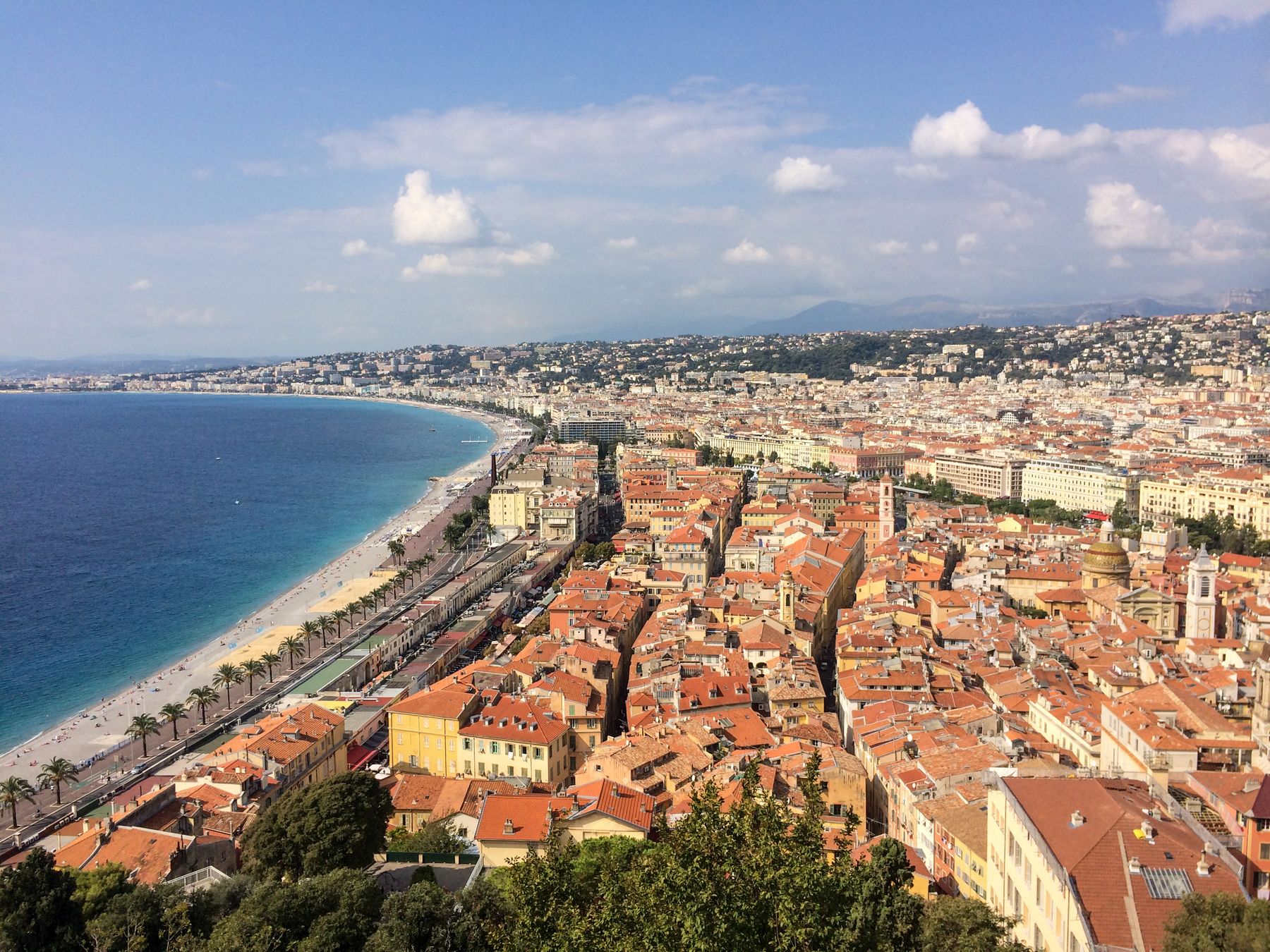 Aerial of French Riviera 